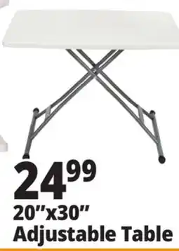 Ocean State Job Lot Enduro Adjustable White Folding Table offer