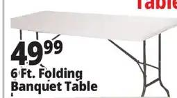 Ocean State Job Lot 6 Ft. Folding Banquet Table offer