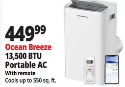 Ocean State Job Lot Ocean Breeze 13,500 BTU Portable AC offer