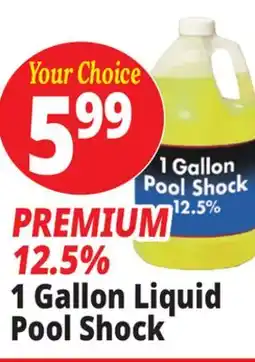 Ocean State Job Lot PREMIUM 12.5% 1 Gallon Liquid Pool Shock offer
