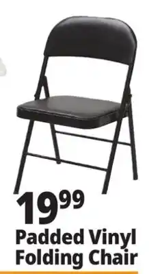Ocean State Job Lot Padded Vinyl Folding Chair offer