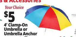 Ocean State Job Lot 4' Clamp-On Umbrella offer