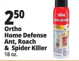 Ocean State Job Lot Ortho Home Defence Ant Roach & Spider Killer 18 oz offer