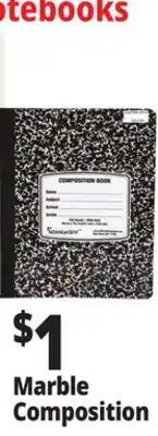 Ocean State Job Lot Marble Composition Book offer