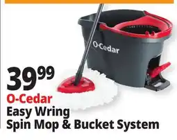 Ocean State Job Lot O-Cedar Easy Wring Spin Mop & Bucket System offer