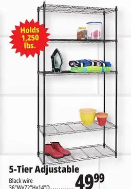 Ocean State Job Lot 5-Tier Household Wire Shelving offer