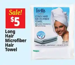 Ocean State Job Lot Trellis Boutique Long Hair Microfiber Towel offer