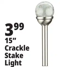 Ocean State Job Lot 15 Crackle Stake Light offer
