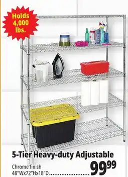Ocean State Job Lot Method 5-Tier Adjustable Heavy-Duty Wire Shelving 48 x 18 offer