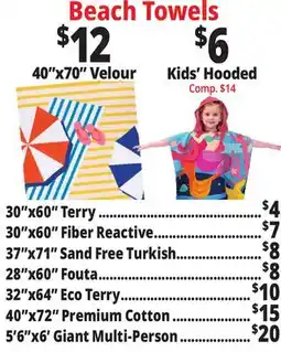 Ocean State Job Lot Beach Towels offer