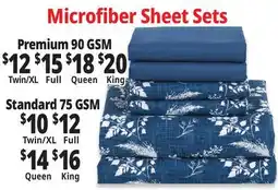 Ocean State Job Lot Microfiber Sheet Sets offer