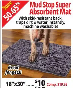 Ocean State Job Lot Mud Stop Super Absorbent Mat offer