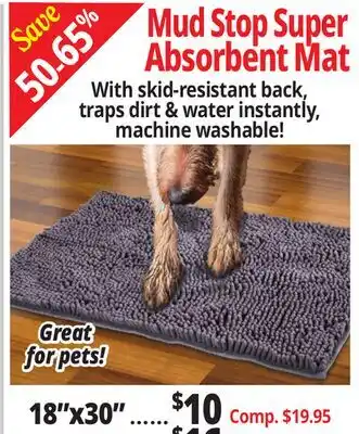Ocean State Job Lot Mud Stop Super Absorbent Mat offer