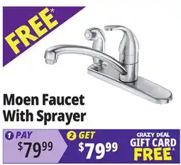 Ocean State Job Lot Moen Faucet With Sprayer offer