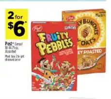 Dollar General Post cereal fruity pebbles offer