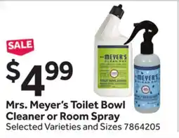 Stop&Shop Mrs. Meyer's Toilet Bowl Cleaner or Room Spray offer