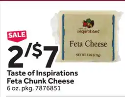 Stop&Shop Taste of Inspirations Feta Chunk Cheese offer