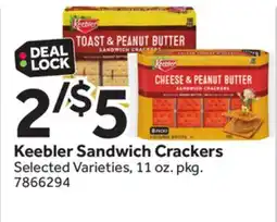 Stop&Shop Keebler Sandwich Crackers offer