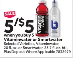 Stop&Shop Vitaminwater, Smartwater offer