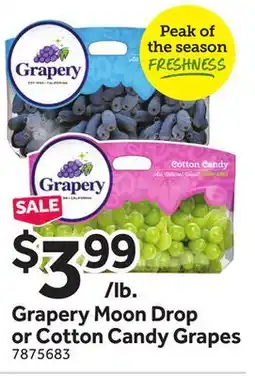 Stop&Shop Grapery Moon Drop or Cotton Candy Grapes offer