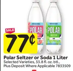 Stop&Shop Polar Seltzer or Soda offer
