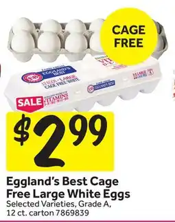 Stop&Shop Eggland's Best Cage Free Large White Eggs offer