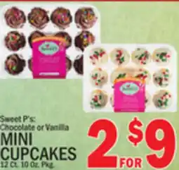 C Town Sweet P's: Chocolate or Vanilla MINI CUPCAKES offer