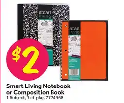 Stop&Shop Smart Living Notebook or Composition Book offer