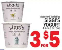 C Town SIGGI'S YOGURT offer