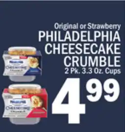 C Town Original or Strawberry PHILADELPHIA CHEESECAKE CRUMBLE offer