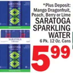 C Town SARATOGA SPARKLING WATER offer