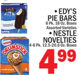 C Town EDY'S PIE BARS, NESTLE NOVELTIES offer