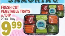C Town FRESH CUT VEGETABLE TRAYS w/DIP offer