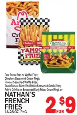 C Town NATHAN'S FRENCH FRIES offer