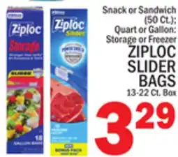 C Town ZIPLOC SLIDER BAGS offer