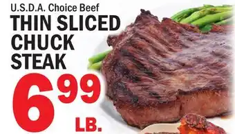 C Town THIN SLICED CHUCK STEAK offer