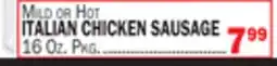 C Town MILD OR HOT ITALIAN CHICKEN SAUSAGE offer