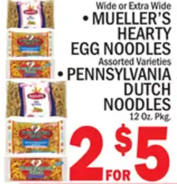 C Town MUELLER'S HEARTY EGG NOODLES, PENNSYLVANIA DUTCH NOODLES offer
