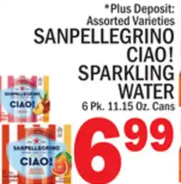 C Town SANPELLEGRINO CIAO! SPARKLING WATER offer