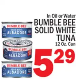 C Town BUMBLE BEE SOLID WHITE TUNA offer