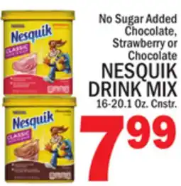 C Town NESQUIK DRINK MIX offer