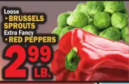 C Town Loose BRUSSELS SPROUTS • RED PEPPERS offer