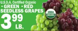 C Town • GREEN • RED SEEDLESS GRAPES offer