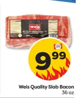 Weis Markets Weis Quality Slab Bacon offer