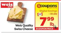 Weis Markets Weis Quality Swiss Cheese offer