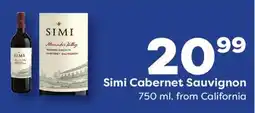 Weis Markets Simi Cabernet Sauvignon offer