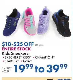 Boscov's ENTIRE STOCK Kids Sneakers offer