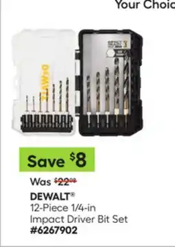 Lowe's 12-Piece 1/4-in Impact Driver Bit Set offer
