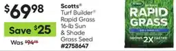 Lowe's Turf Builder Rapid Grass 16-lb Sun & Shade Seed Seed & Fertilizer Mix offer