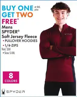Boscov's Mens SPYDER Soft Jersey Fleece offer